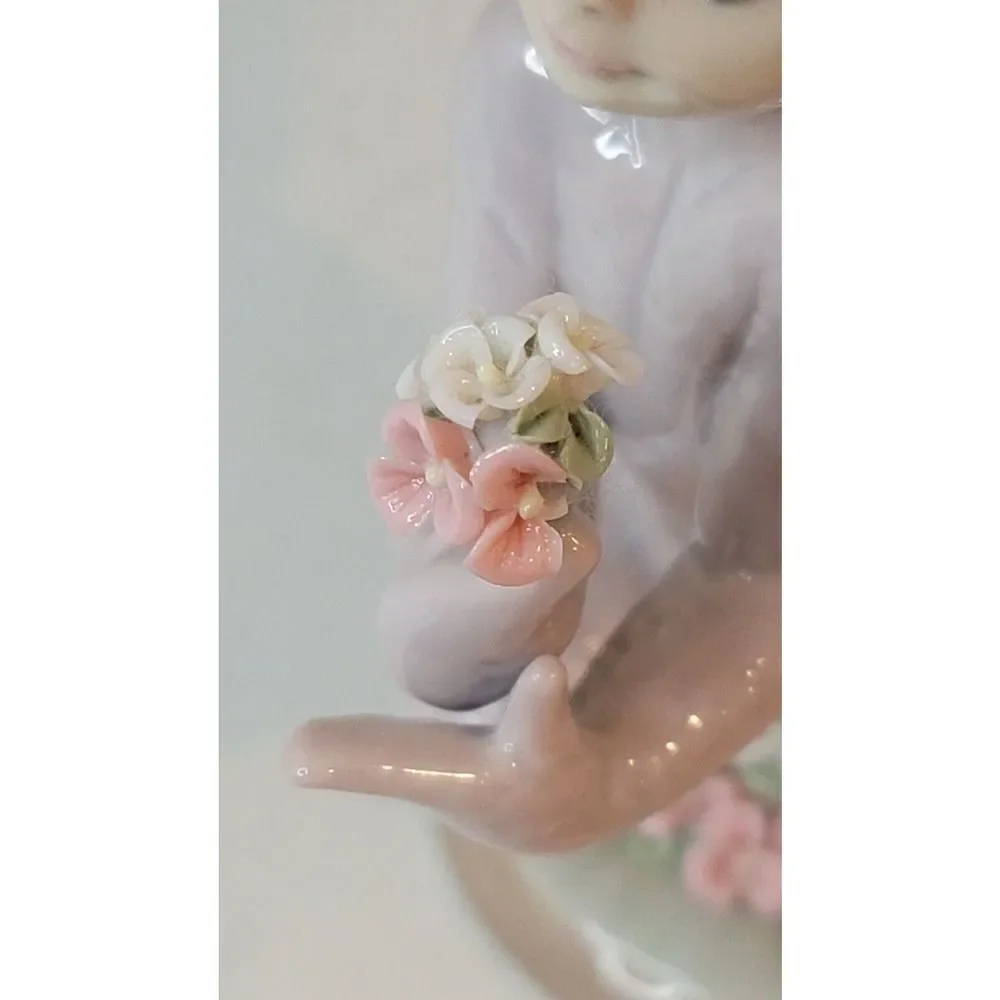 Vintage Lladro In‎ The Meadow Girl in Bunny Rabbit Costume RETIRED Easter READ
